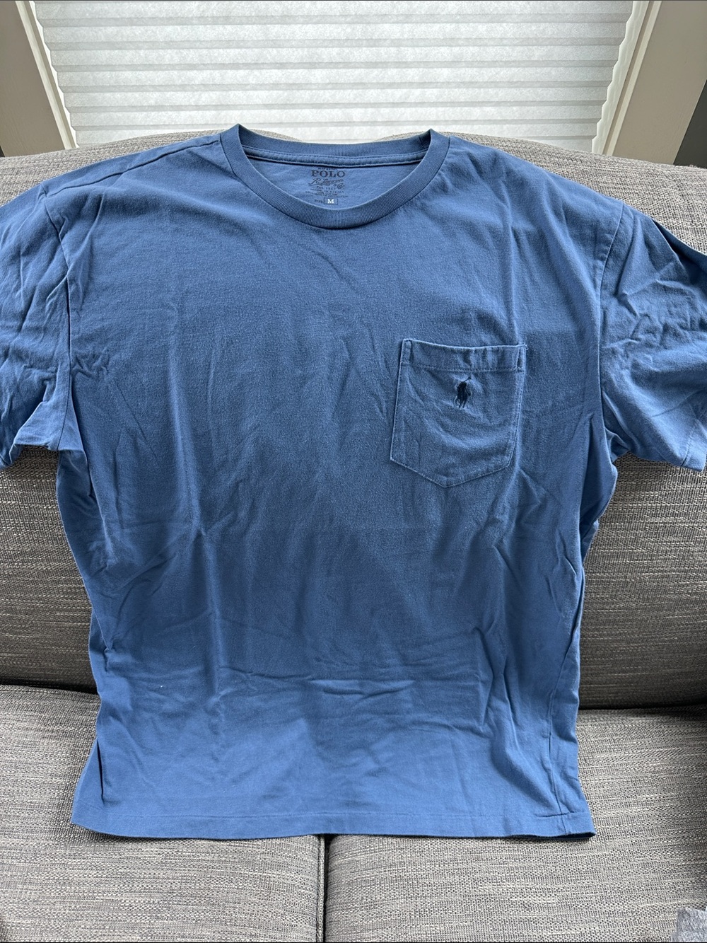 Polo by Ralph Lauren Men’s Slate Blue Pocket Tee
